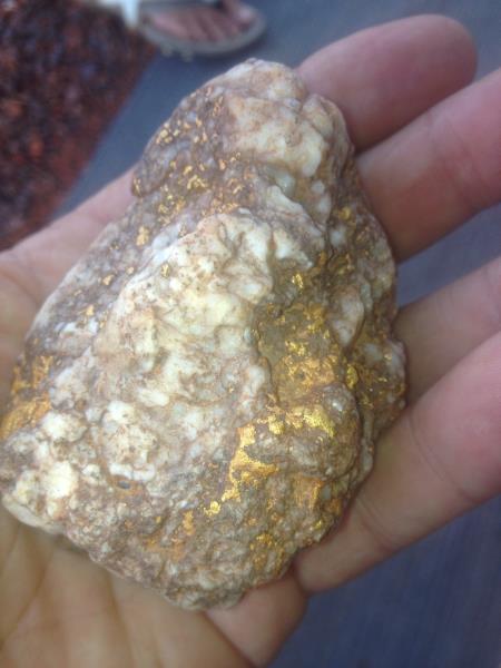 5 ounce gold nugget found sunbaking while prospecting for gold digging gold