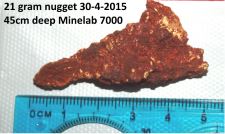 Gold Nugget 21 grams- Click to enlarge