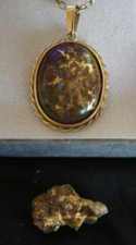 Gold In Ironstone Brooch