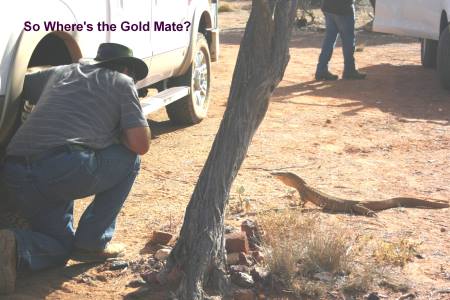 Bungarra and Allan Trying to Find Out Where the Gold is.