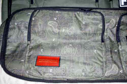 Designer patterned metal detector bag - example of design only