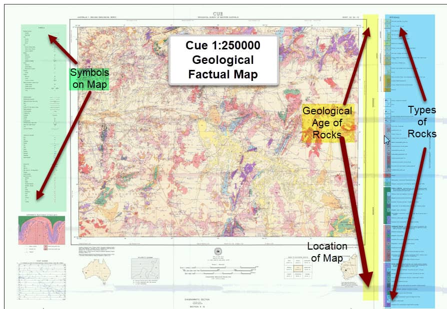 Geological Maps - Essential to find gold in WA - where you can get get free geological gold maps for WA