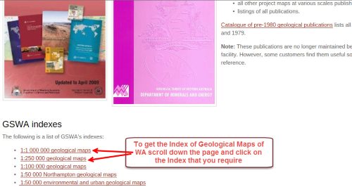 Geological Maps Download Index page