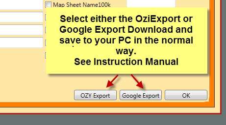 Export and Save as Either Ozi Explorer or Google Earth Waypoints.