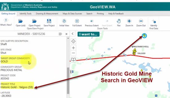 Gold Mines In GeoVIEW - how to use Geoview to View and Download the data and locations for use in GeoMap or Your GPS