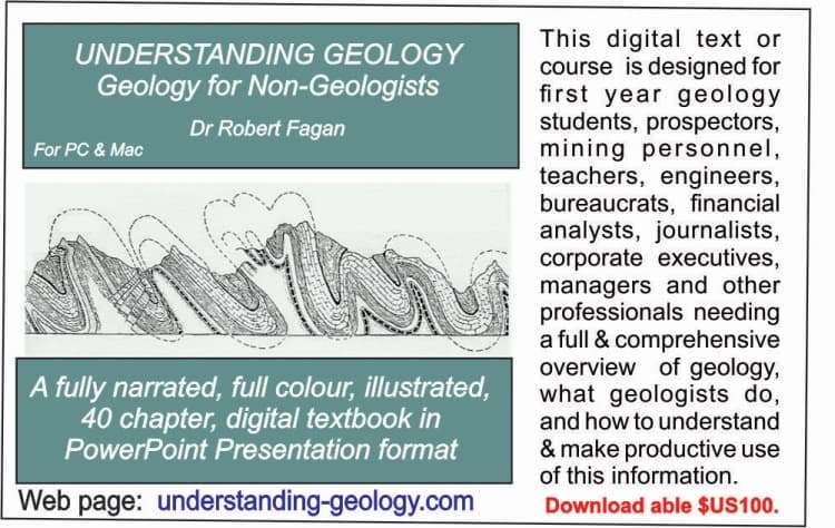 Click to go to Understanding Geology By Dr R Fagan Webpage