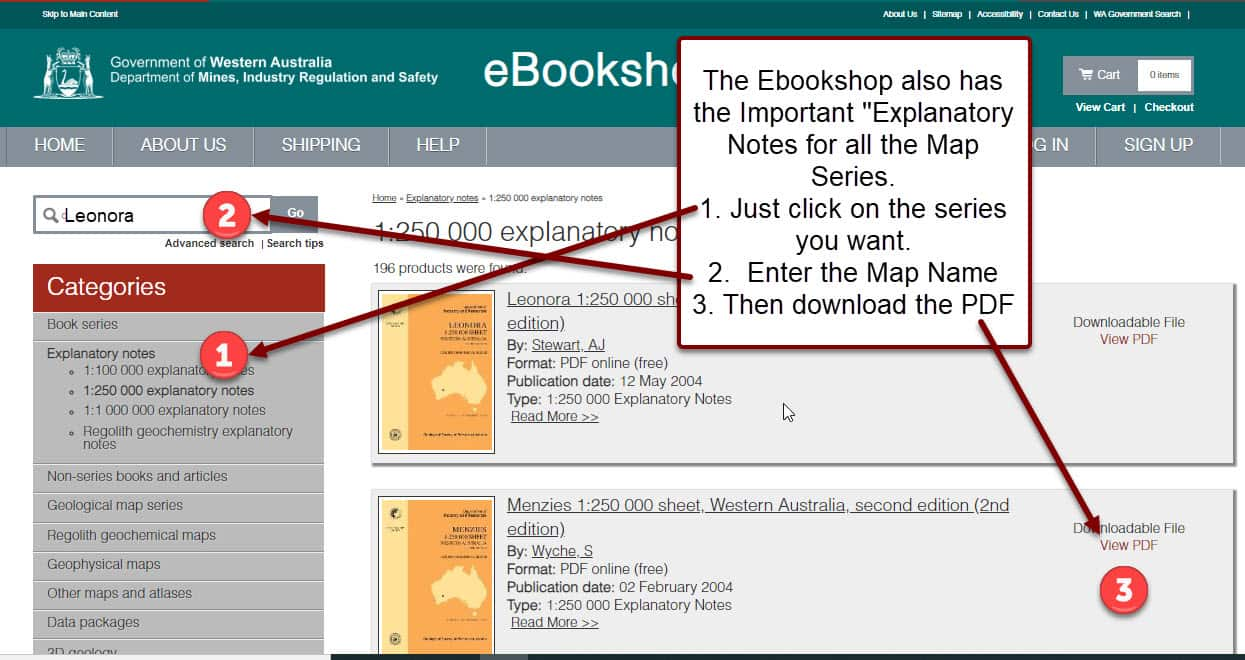 Geological Maps Online Explanatory Notes